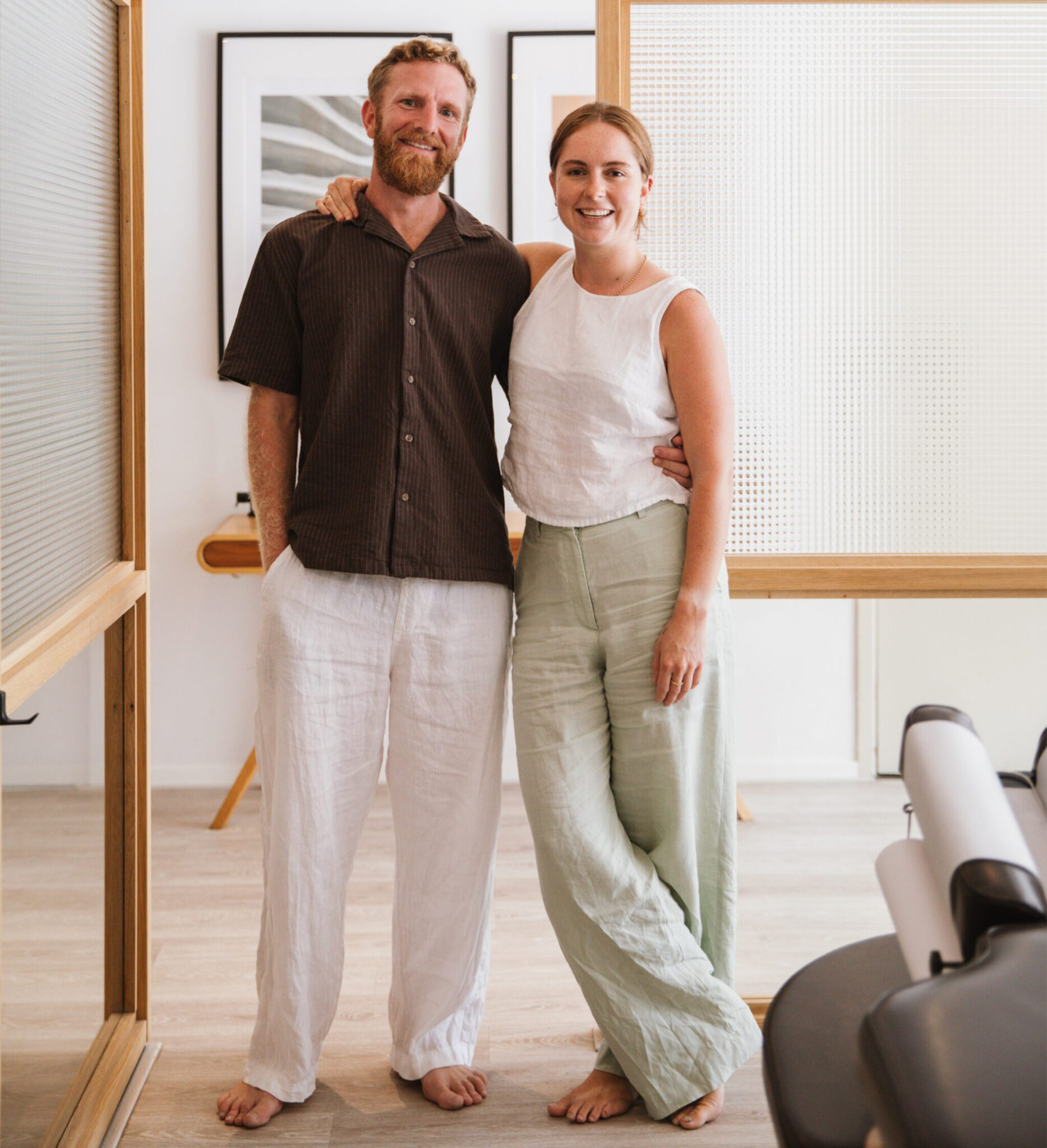 Daniel en Tory van het Solar Chiropractic team