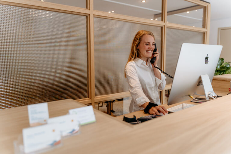  Solar Chiropractor Assistant makes an appointment with a client by phone